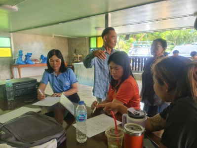 ลงพื้นที่ปฏิบัติงานในการจัดเก็บฐานข้อมูลเพิ่มเติมของประชาชนในเขตความรับผิดชอบของนิคมสหกรณ์คลองสวนหมาก ... พารามิเตอร์รูปภาพ 1